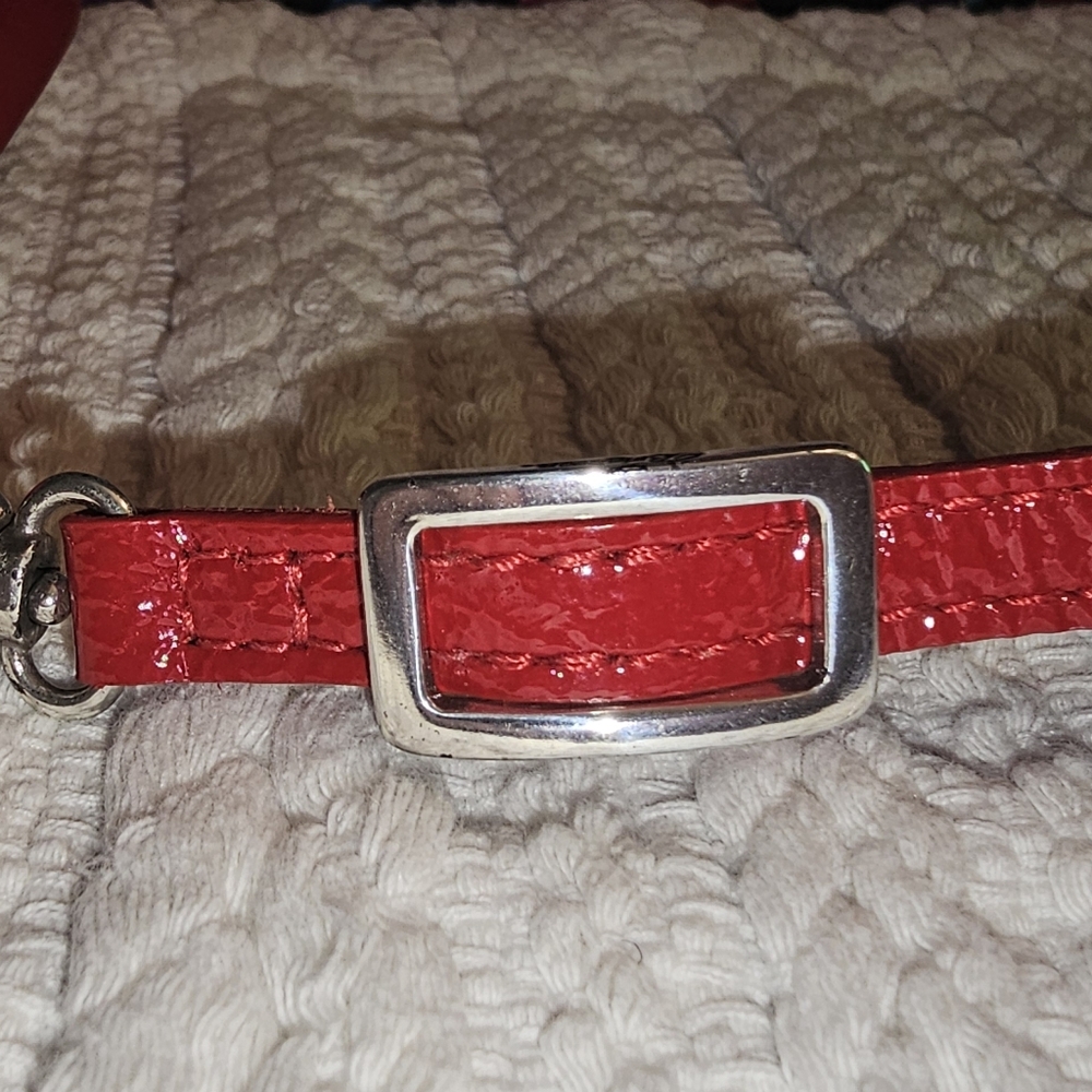 Brighton Mini Crossbody Lightweight Nylon Red Shoulder Wallet - Picture 5 of 15